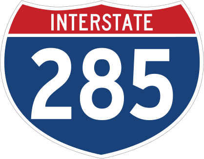Interstate 285 Sign Sticker