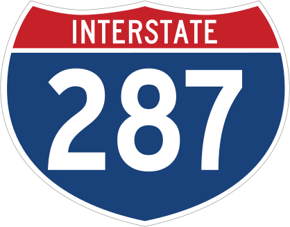 Interstate 287 Sign Sticker