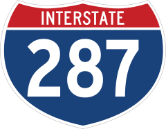Interstate 287 Sign Sticker