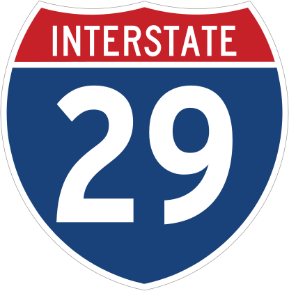 Interstate 29 Sign Sticker