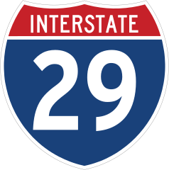 Interstate 29 Sign Sticker
