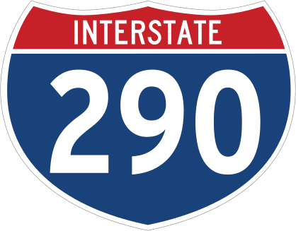 Interstate 290 Sign Sticker