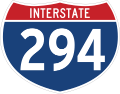Interstate 294 Sign Sticker