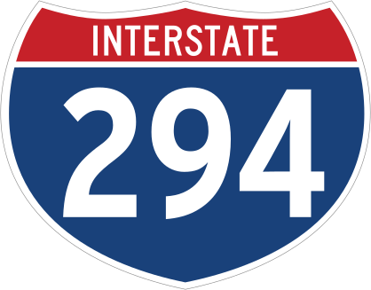Interstate 294 Sign Sticker