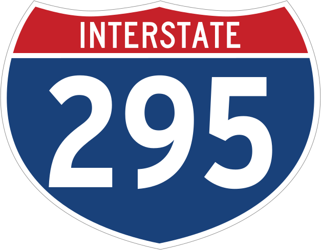 Interstate 295 Sign Sticker - 50+ Color Options!