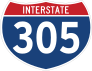 Interstate 305 Sign Sticker