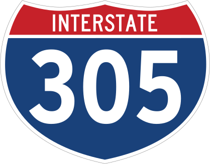 Interstate 305 Sign Sticker
