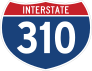 Interstate 310 Sign Sticker