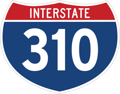 Interstate 310 Sign Sticker