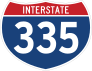 Interstate 335 Sign Sticker