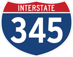 Interstate 345 Sign Sticker