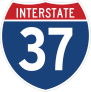 Interstate 37 Sign Sticker