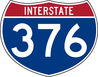 Interstate 376 Sign Sticker