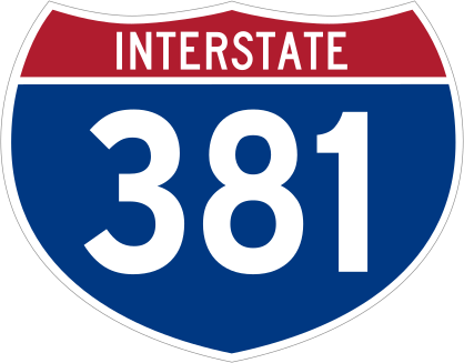 Interstate 381 Sign Sticker