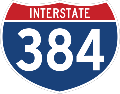 Interstate 384 Sign Sticker Shipped Fast & Free!