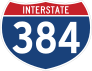Interstate 384 Sign Sticker