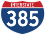 Interstate 385 Sign Sticker