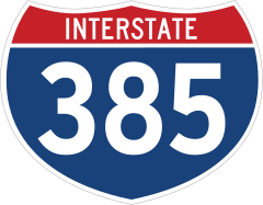 Interstate 385 Sign Sticker