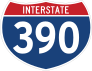 Interstate 390 Sign Sticker