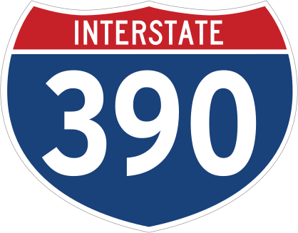 Interstate 390 Sign Sticker