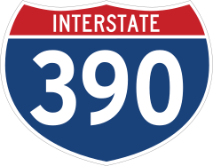 Interstate 390 Sign Sticker