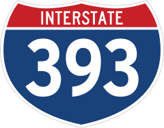 Interstate 393 Sign Sticker