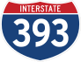 Interstate 393 Sign Sticker