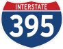 Interstate 395 Sign Sticker