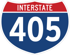 Interstate 405 Sign Sticker