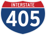 Interstate 405 Sign Sticker