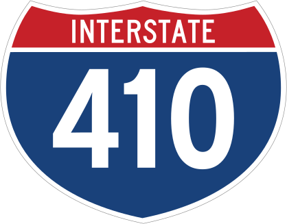Interstate 410 Sign Sticker