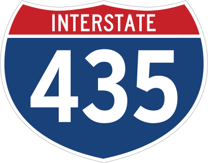 Interstate 435 Sign Sticker
