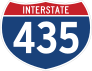 Interstate 435 Sign Sticker