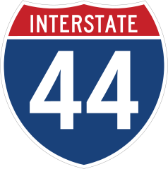 Interstate 44 Sign Sticker