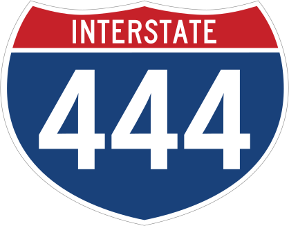 Interstate 444 Sign Sticker