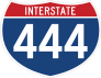 Interstate 444 Sign Sticker