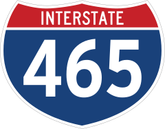 Interstate 465 Sign Sticker