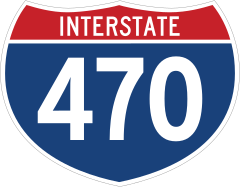 Interstate 470 Sign Sticker