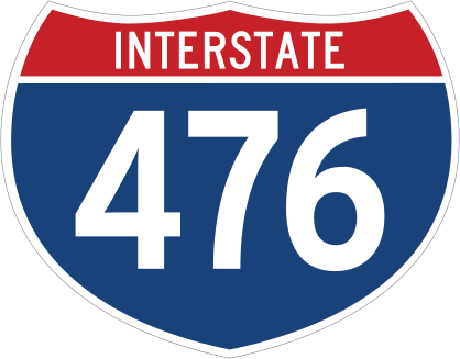 Interstate 476 Sign Sticker