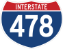 Interstate 478 Sign Sticker