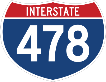 Vibrant, High-Quality Interstate 478 Sign Stickers