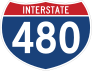 Interstate 480 Sign Sticker