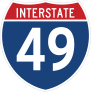 Interstate 49 Sign Sticker