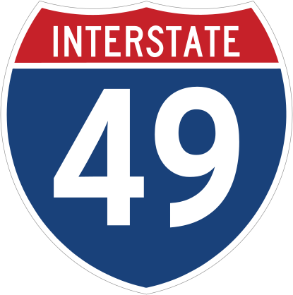 Interstate 49 Sign Sticker