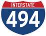 Interstate 494 Sign Sticker