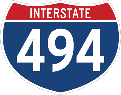 Interstate 494 Sign Sticker