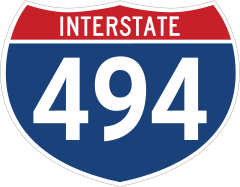 Interstate 494 Sign Sticker