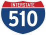 Interstate 510 Sign Sticker