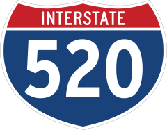 Interstate 520 Sign Sticker
