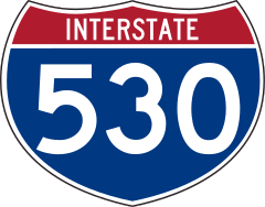 Interstate 530 Sign Sticker